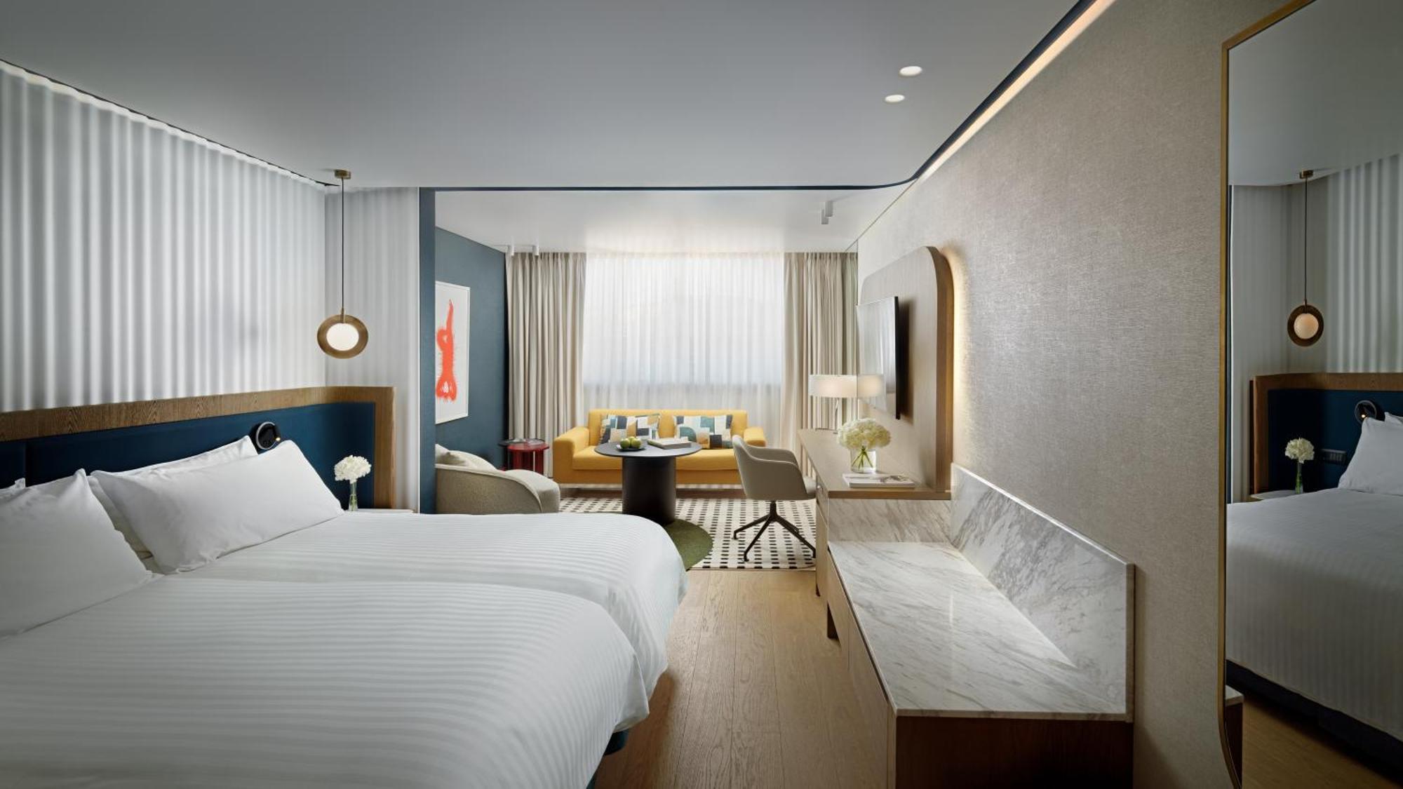Classic Zweibettzimmer mit Blick auf die Akropolis